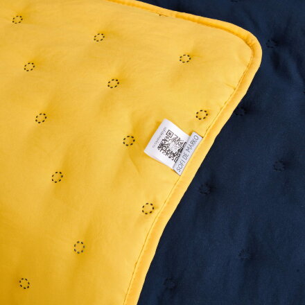 Покрывало с наволочкой Sofi De Marko Броуди №2 жёлтое с синим 160х230 см в Самаре 