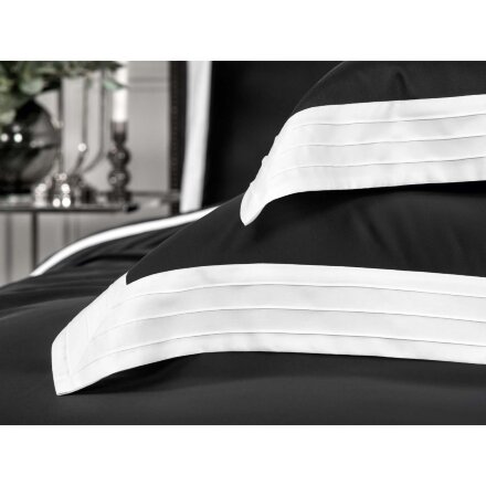 Комплект постельного белья Togas Эдем черный/белый Двуспальный кинг сайз в Самаре 