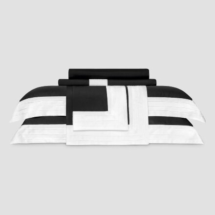 Комплект постельного белья Togas Эдем черный/белый Двуспальный кинг сайз в Самаре 