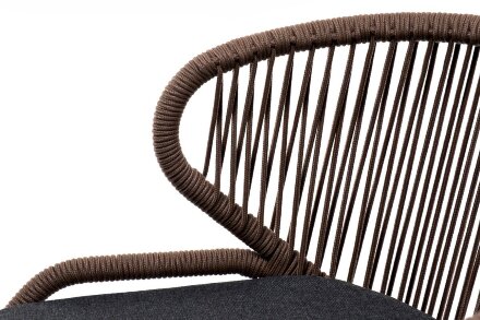 Плетеный стул из роупа Милан серо-коричневый в Самаре 