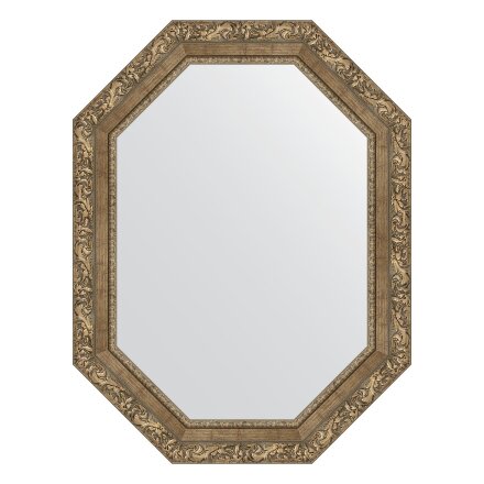 Зеркало в багетной раме Evoform виньетка античная латунь 85 мм 65x85 см в Самаре 