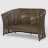 Комплект мебели Ns Rattan Linda коричневый с бежевым 4 предмета в Самаре 