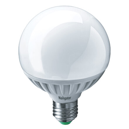 Лампа светодиодная Navigator шар матовая 12Вт цоколь E27 (теплый свет) в Самаре 