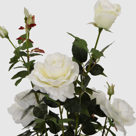 Роза Tianjin в кашпо белая искусственная 102 см в Самаре 