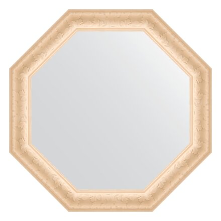 Зеркало в багетной раме Evoform старый гипс 82 мм 75,2х75,2 см в Самаре 