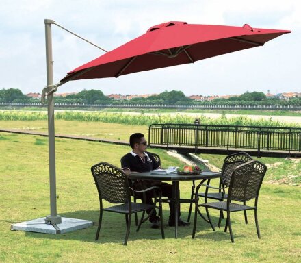 Садовый зонт А002 бордовый в Самаре 
