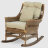 Кресло-качалка Rattan grand squeezing brown в Самаре 