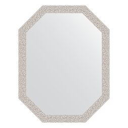 Зеркало в багетной раме Evoform мозаика хром 46 мм 53x68 см
