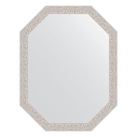 Зеркало в багетной раме Evoform мозаика хром 46 мм 53x68 см в Самаре 