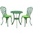 Комплект мебели Linyi 3 предмета зеленый/салатовый в Самаре 