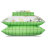 Комплект постельного белья Daily by T Лима зеленый с белым Евро в Самаре 