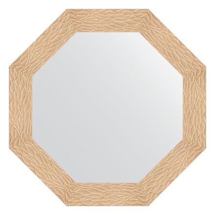 Зеркало в багетной раме Evoform золотые дюны 90 мм 76,6х76,6 см в Самаре 