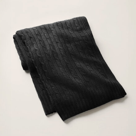 Cable Cashmere Midnight Black Плед в Самаре 
