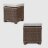 Комплект мебели Yuhang коричневый с серым 6 предметов в Самаре 