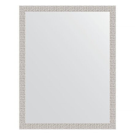 Зеркало в багетной раме Evoform мозаика хром 46 мм 71х91 см в Самаре 