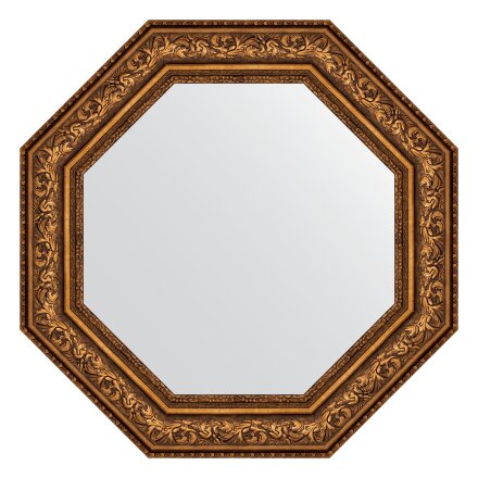 Зеркало в багетной раме Evoform виньетка состаренная бронза 109 мм 75x75 см в Самаре 