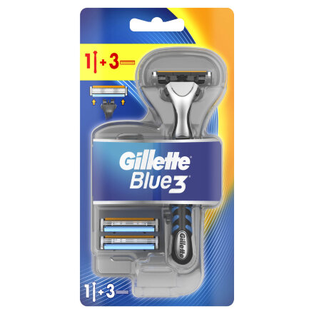 Мужская бритва Gillette Blue3, 3 кассеты, с 3 лезвиями, плавающая головка в Самаре 