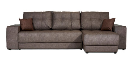 Угловой диван BOSS 3.0 XL велюр Alkantara серый в Самаре 