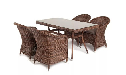 Обеденный стол Латте 140 см коричневый в Самаре 